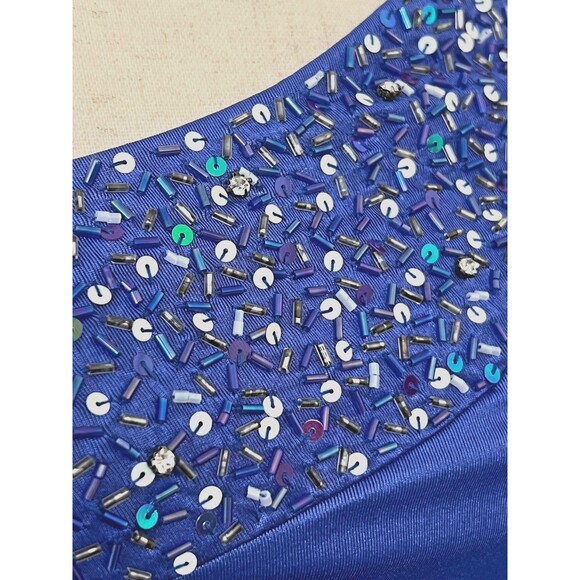 ISSUE NEW YORK Evening Bodycon Mini Dress Women's 2 Periwinkle One Shoulder Y2K - Picture 3 of 14